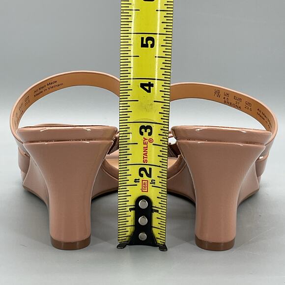 NEW Naturalizer Women’s Breona Slide Wedge Sandals Taupe Size 7W - Picture 4 of 11